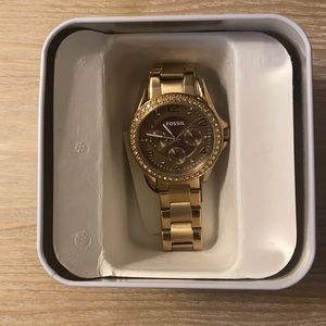 Stainless Steel Gold Tone Women’s Watch